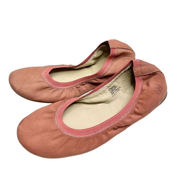 Charleston Flats Womens Size 6 Leather Gigi Coral Slip On Ballet Shoes - Picture 1 of 10
